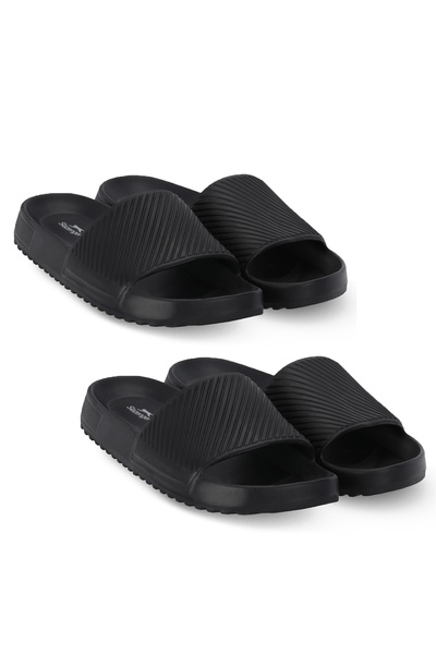 Slazenger Teqila I Set of 2 Men's Black Slippers
