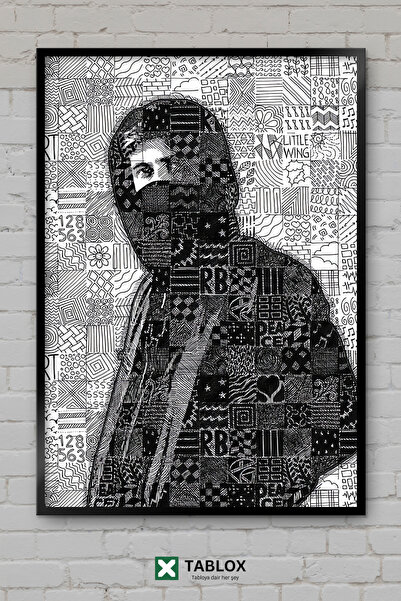 TABLOX Alan Walker Dj Παραγωγός ηλεκτρονικής μουσικής Πορτρέτο με πλαίσιο Δια...