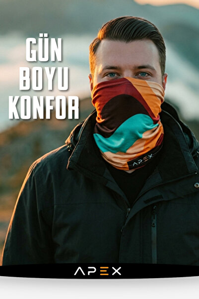 Desenli Terletmez Likralı Buff Boyunluk Baf