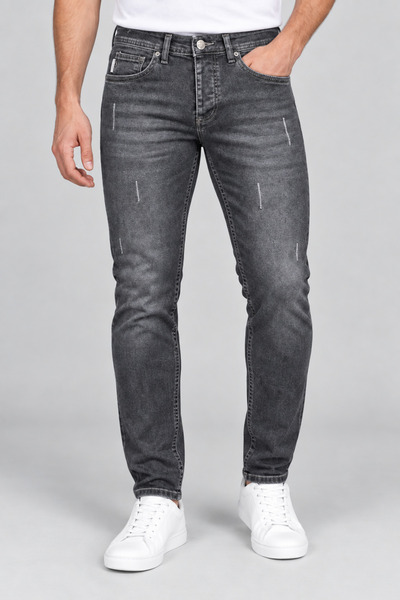 ElitWear Erkek Slim Fit Lazerli Likralı Pantolon
