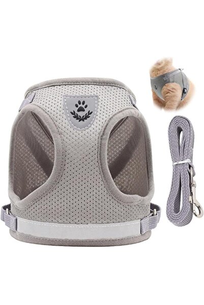 AZONEE Soft Mesh Anti-Pulling Cat Harness, Lead Set for Walking, Escape Proof...