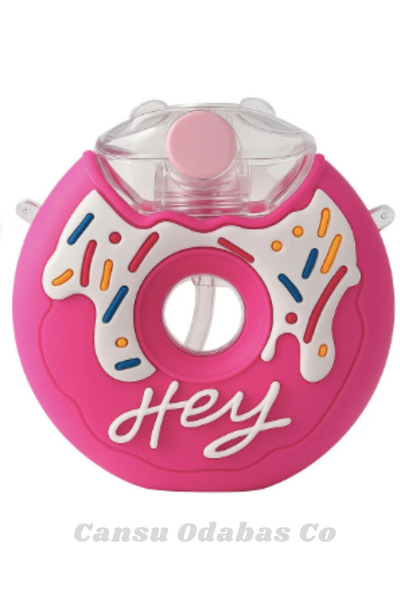 CANSU ODABAS CO Children's Donut Water Bottle - Pink