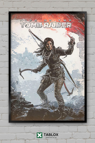 TABLOX Rise Of The Tomb Raider Παιχνίδι Παιχνίδι Action Game Αφίσα με εμφάνισ...