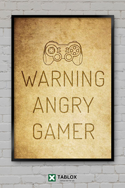 TABLOX Game Gamer Neon Decor Art Αφίσα τοίχου με διακοσμητικό πλαίσιο Διακοσμ...