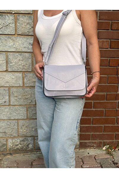 Deribag Genuine Leather, Crossbody Strap, Casual Bag, Women's Shoulder Bag, L...