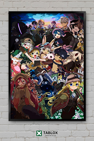 TABLOX Made in Abyss Anime Manga Adventure Mystery Abyss Framed Decorative Md...