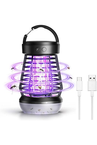 ECVV 3-in-1 Electric Bug Zapper 2000V Outdoor Wireless Mosquito Killer Lamp w...