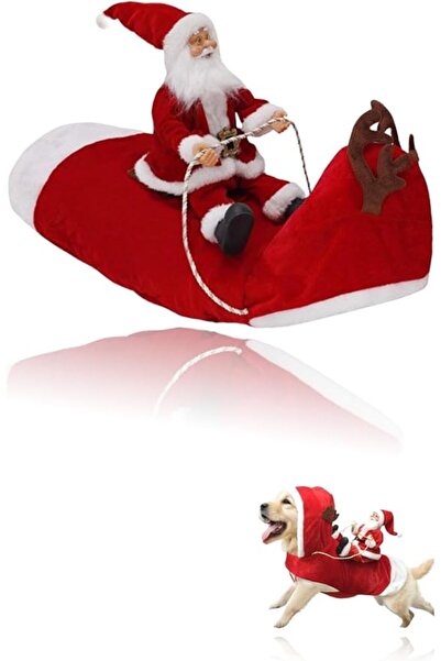 Sweet seven Dog Santa Claus Costume - Festive Christmas Holiday Outfit for Me...
