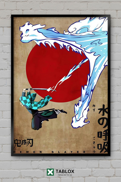 TABLOX Demon Slayer Kimetsu No Yaiba Anime Manga Likovi Okvir Izgled Dekorati...