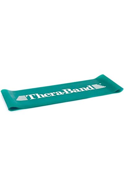 THERABAND أربطة مقاومة احترافية ثقيلة الوزن، عبوة من 10 قطع، طول 20 سم، لون أخضر