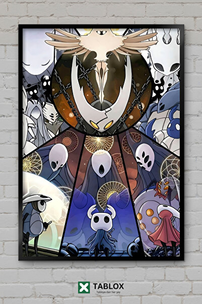 TABLOX Διακοσμητικός πίνακας MDF με πλαίσιο Hollow Knight Game Knight of Dark...