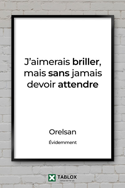 TABLOX Orelsan Civilisation Perdue Ράπερ Γαλλική Μουσική Διακοσμητικός πίνακα...