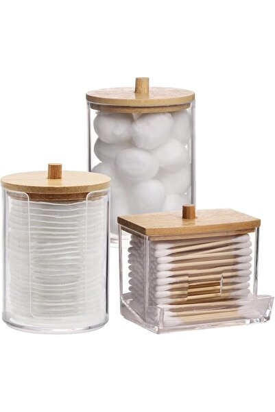 Tbestmax Bathroom Organizer Accessories Set-10 OZ,7 OZ Qtips Holder Storage w...