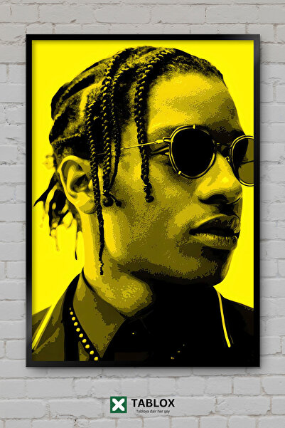 TABLOX Asap Rocky Ράπερ Ράπερ Χιπ Χοπ Τραγουδιστής Μουσική Αφίσα με εμφάνιση ...
