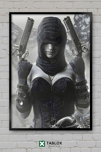 TABLOX Bloodborne Game Souls Poster gotic întunecat cu aspect de cadru, pictu...