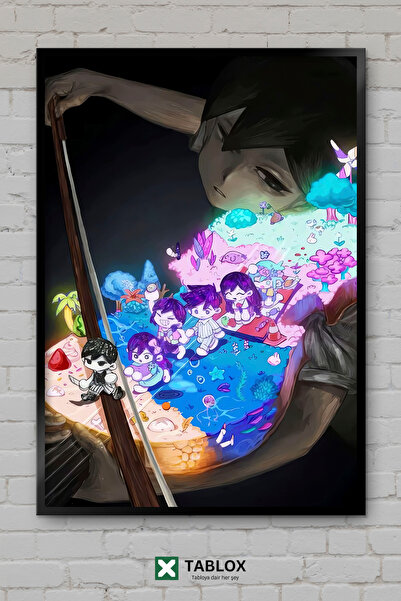 TABLOX Παιχνίδι Omori Game RPG Ψυχολογική Περιπέτεια Indie Διακοσμητικός πίνα...