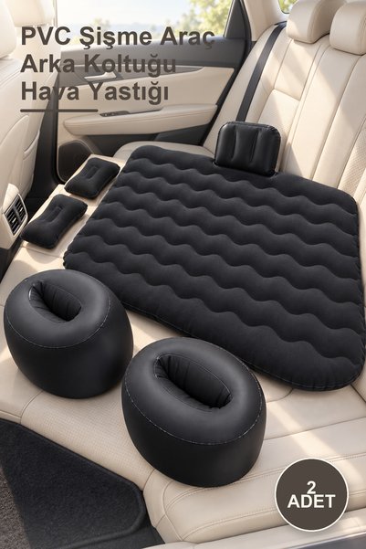 Yenilig 2 Pieces Pvc Inflatable Car Back Seat Air Cushion