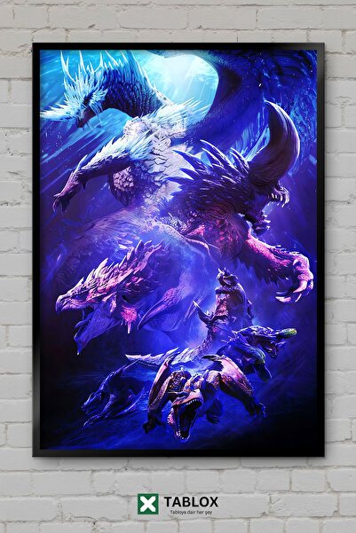 TABLOX Igra Monster Hunter World, poster Monster Hunter, dekorativna MDF slik...