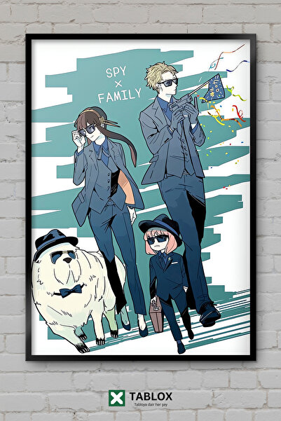TABLOX Spy X Family Anime Manga Loid Yor Anya Spy Family Frame View Tablou de...