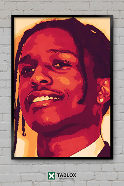 TABLOX Asap Rocky Ράπερ Ράπερ Χιπ Χοπ Τραγουδιστής Μουσική Αφίσα με εμφάνιση ...