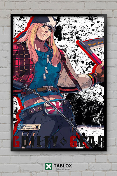 TABLOX Guilty Gear Strive Fighting Game Poster cu aspect de cadru decorativ d...