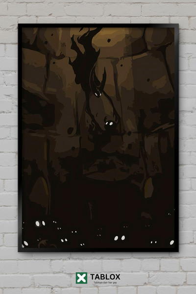 TABLOX Hollow Knight Grimm Steam игра Тъмен фантастичен декоративен MDF посте...