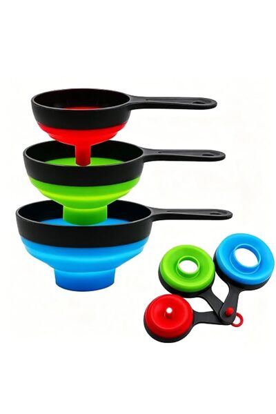 Yelajoy Canning Funnel for Wide and Regular Jars，Wide Mouth Funnels Sets of 3...