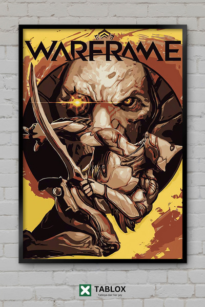 TABLOX Warframe Science Fiction Space RPG Αφίσα παιχνιδιού με διακοσμητικό πλ...