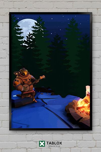 TABLOX Outer Wilds Game Space Exploration Sci-Fi Διακοσμητικός πίνακας ζωγραφ...
