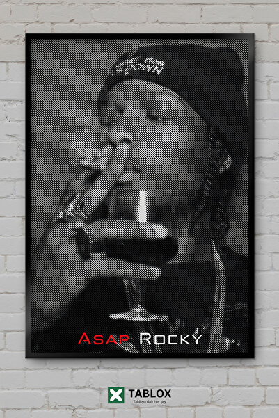 TABLOX Asap Rocky Ράπερ Ράπερ Χιπ Χοπ Τραγουδιστής Μουσική Αφίσα με εμφάνιση ...