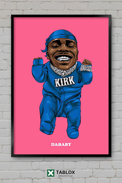 TABLOX Dababy Rapper Rapper Hip Hop Poster muzical înrămat Tablou decorativ d...