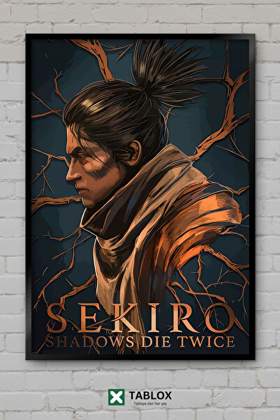 TABLOX Αφίσα δράσης του παιχνιδιού Sekiro Game Samurai Souls με κορνίζα, διακ...