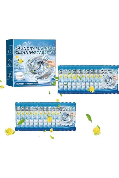 JOYZZZ Washing Machine Cleaner, 20PCS Heavy Duty Cleaning Tablets for Automat...