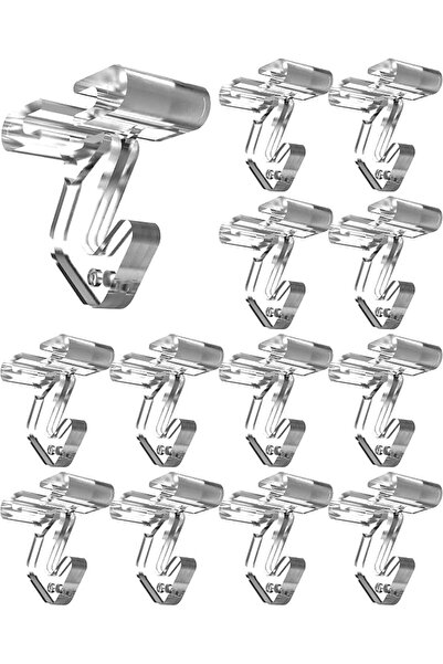 TERRIFI 25 Pack Clear Drop Ceiling Hooks, Polycarbonate Ceiling Hanger Hooks ...