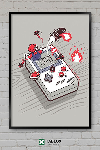 TABLOX Poster retro pentru jocuri video, artă decorativă, tablou decorativ în...