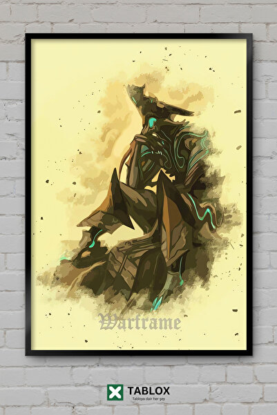 TABLOX Αφίσα παιχνιδιού Warframe Science Fiction Space RPG με κορνίζα, διακοσ...