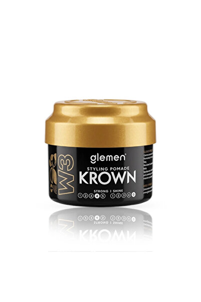Glemen Ceara de par lucioasa barbati Krown Styling Pomade, 100 ml, Fixare put...