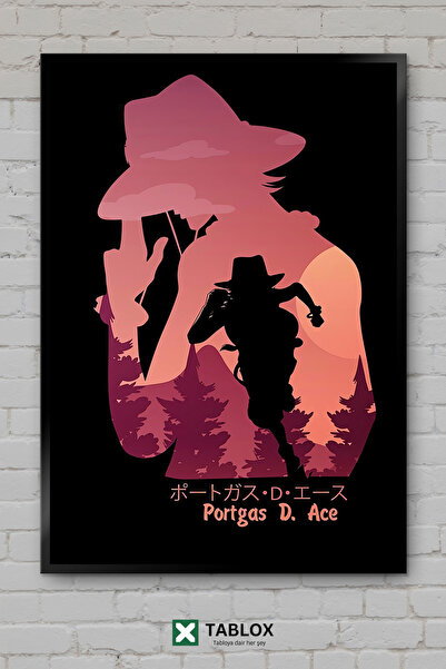 TABLOX Ace As Playing Card Poster cu artă minimalistă, cu aspect de ramă, pic...