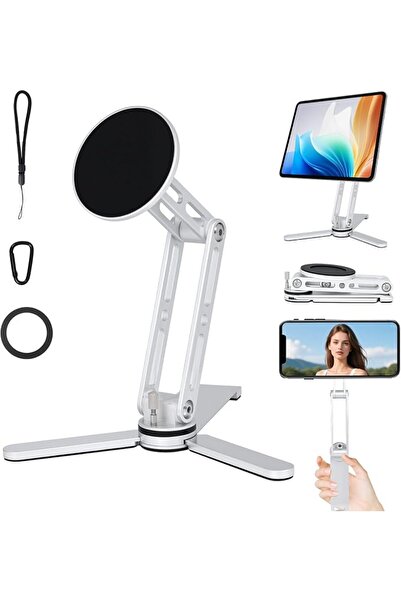 AURTEC Magnetic Phone Stand, Premium Aluminum Alloy with 360° Rotation, Folda...