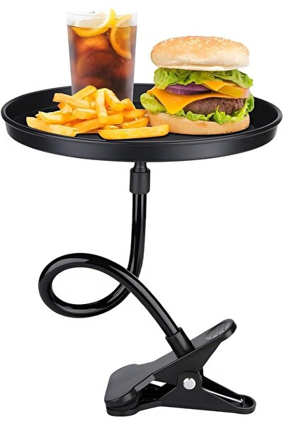 EXCEFORE Car Cup Holder Tray-360° Swivel Non-Slip Car Food Table for Drinks a...