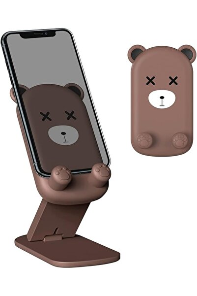 GENERAL Cute Cell Phone Stand Foldable, Adjustable Animal Phone Holder for De...