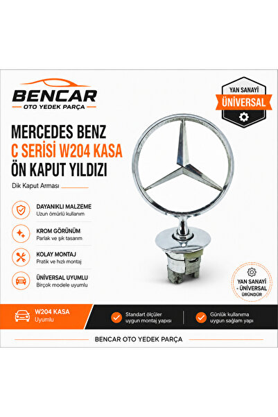 Universal Mercedes-Benz C Serisi W204 Kasa Ön Kaput Yıldızı – Dik Kaput Arması