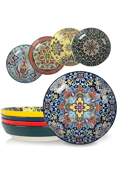 GENERAL Secoup 8 Inch Luxury Kitchen Dinnerware Ceramic Plates, Food Serving ...