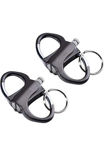 GENERAL 2pcs Pendant Portable Carabiner Key, Emergency Fire Starter Striker S...