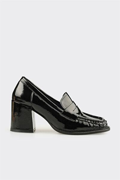 Elle Shoes Siyah Deri Kadın Günlük Ayakkabı