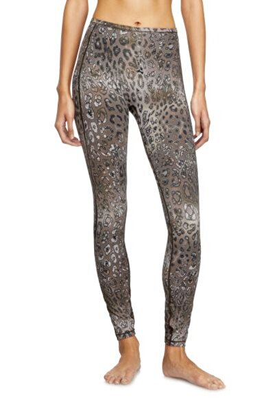 Diesel KAHVERENGİ LEOPAR DESENLİ KADIN TAYT