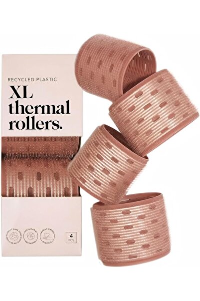 TERRIFI 4 Pack Volume Thermal Ceramic Hair Rollers, Self Grip Blowout Curlers...