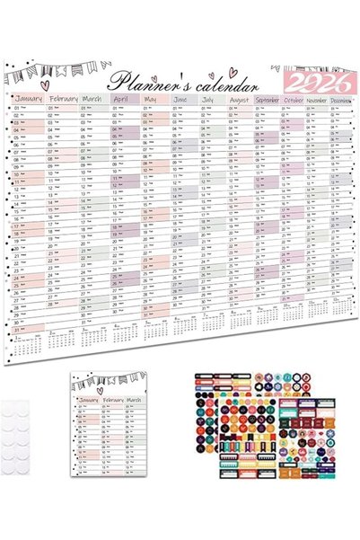 Generic 2026 Wall Calendar Large Paper: Minimalist Monthly Planner - Organize...