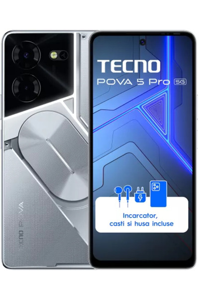 TECNO Pova 5 Pro 5G Dual SIM 8GB RAM 256GB Argintiu Fantezie