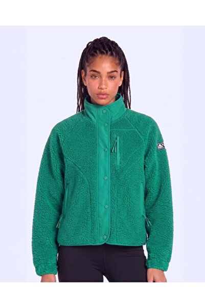 Kappa Authentic Crete 2 Kadın Yeşil Regular Sherpa Mont